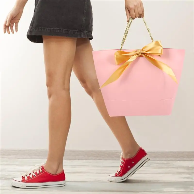 

12pcs Practical Lovely Bowknot Design Gift Pouches Gift Packing Bags Paper Gift Bags