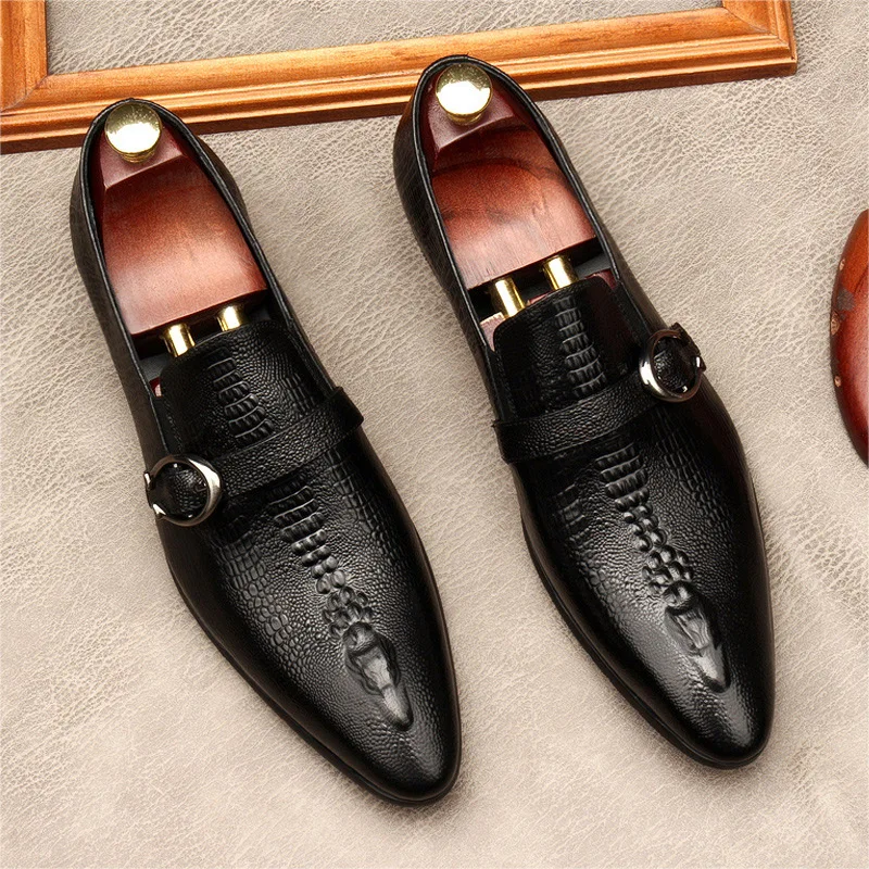 Ручная пряжка на ремешке с узором в виде дракона Туфли под платье Свадебная