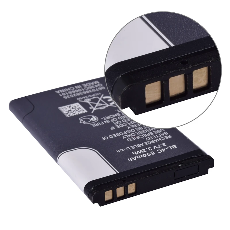 SIYAA BL-4C Батарея для Nokia 6100 6300 6260 6125 6136S 6170 6301 7705 7200 BL4C 860 мА/ч, литий-ионная батарея
