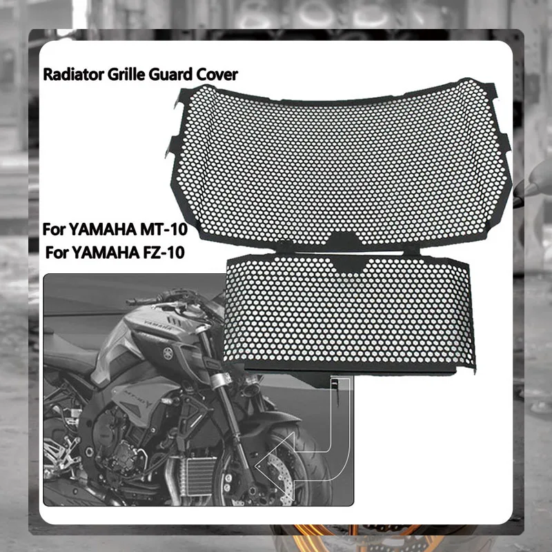 For YAMAHA MT10 MT 10 FZ FZ10 2016 2017 2018 2019 2020 Motorcycle Radiator Grill Guard Cover And Oil Cooler Protector