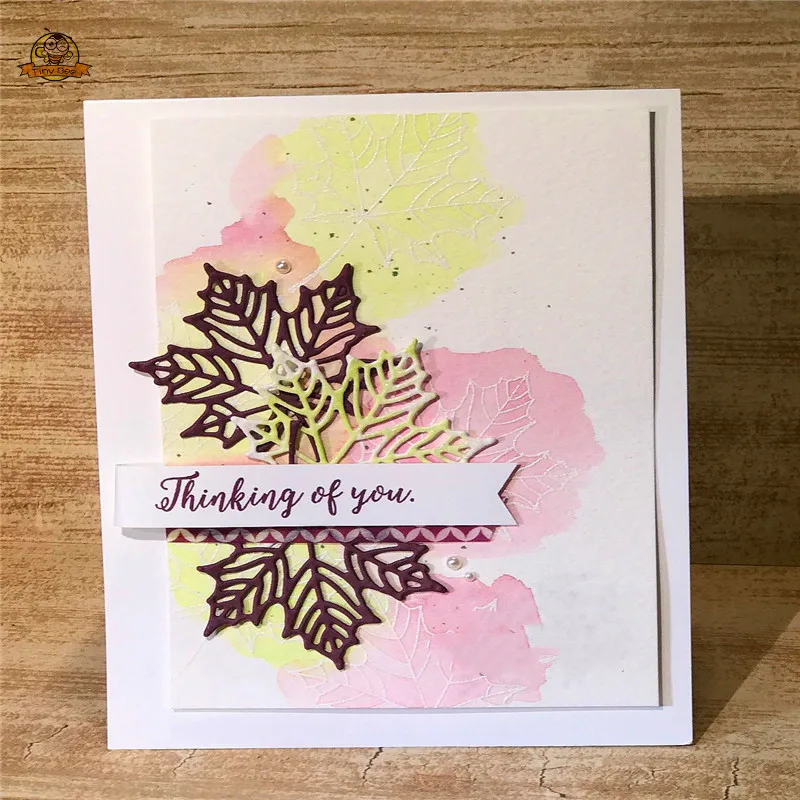Colorful Seasons Flower Tree Die Clear Stamp and Dies Sets for Scrapbooking DIY Card Making Metal Cutting Dies and Stamps Set