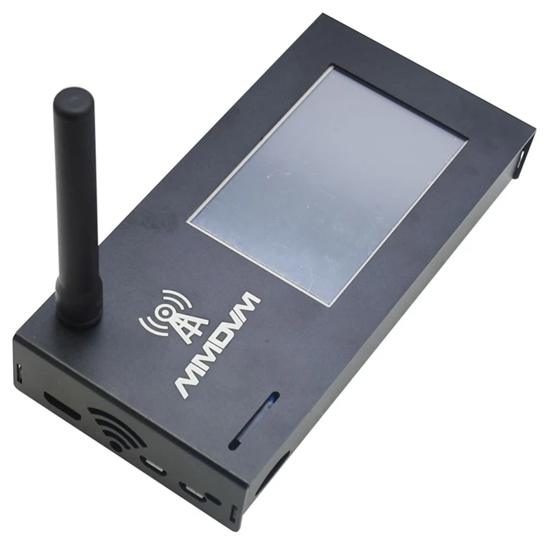 Günstig MMDVM Hotspot + Raspberry Pi Null W + 3,2 Inch LCD Screen + Antenne + 16G Karte + Aluminium Fall Unterstützung P25 DMR YSF UHF VHF