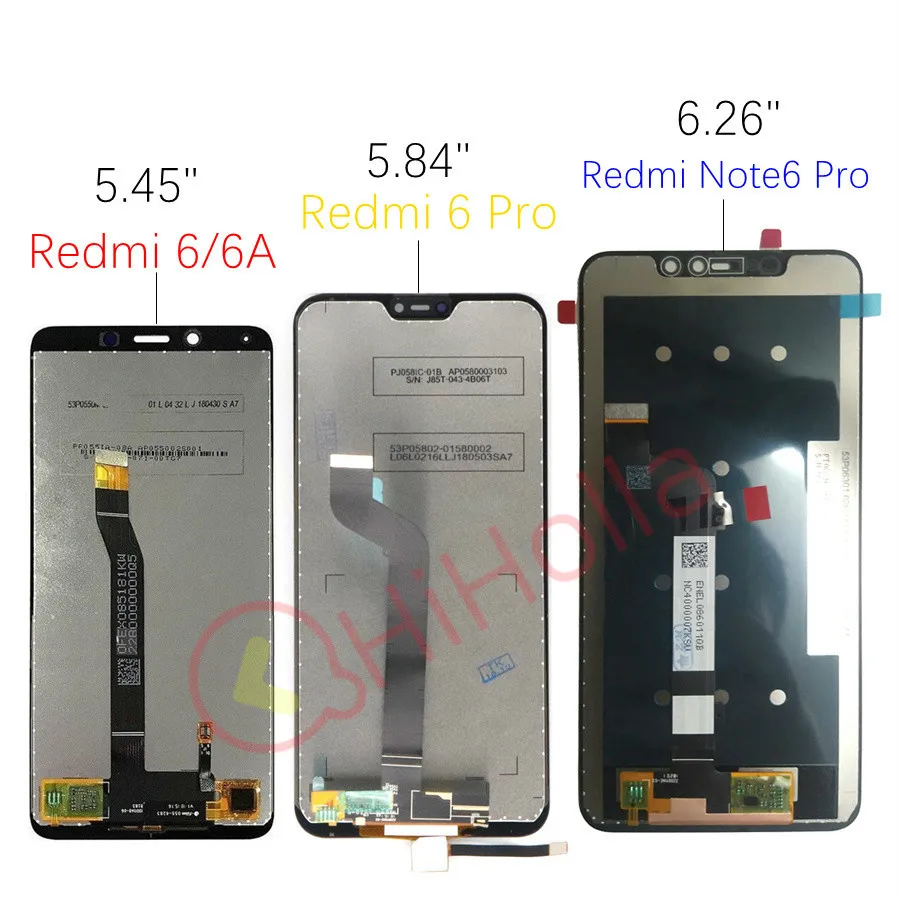 Для Xiaomi Redmi 6 ЖК-дисплей с сенсорным экраном дигитайзер 6pro 6A дисплей для Xiaomi Redmi Note 6 Pro lcd Note6 Pro сменный экран