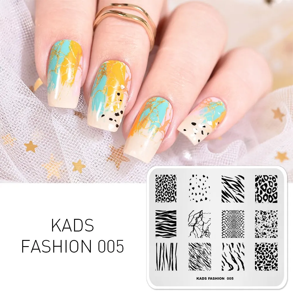 FASHION 005 KADS стемпинг 32 дизайн для выбора 1 шт. Новое поступлени пластины для стемпинга штамп для стемпинга стемпинг для ногтей штамп для ногтей трафарет для ногтей Рождество цветы Хэллоуин мода стиль для маникюра - Цвет: FASHION 005