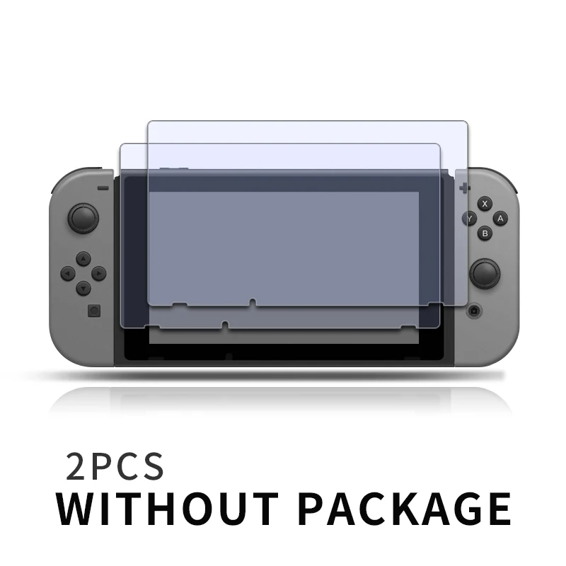 2pcs without package Защитная пленка для экрана в виде лягушки для пульта 9 H, защита для экрана из закаленного стекла для пульта переключения в стиле NS, аксессуары для консоли - Цвет: 2pcs without package