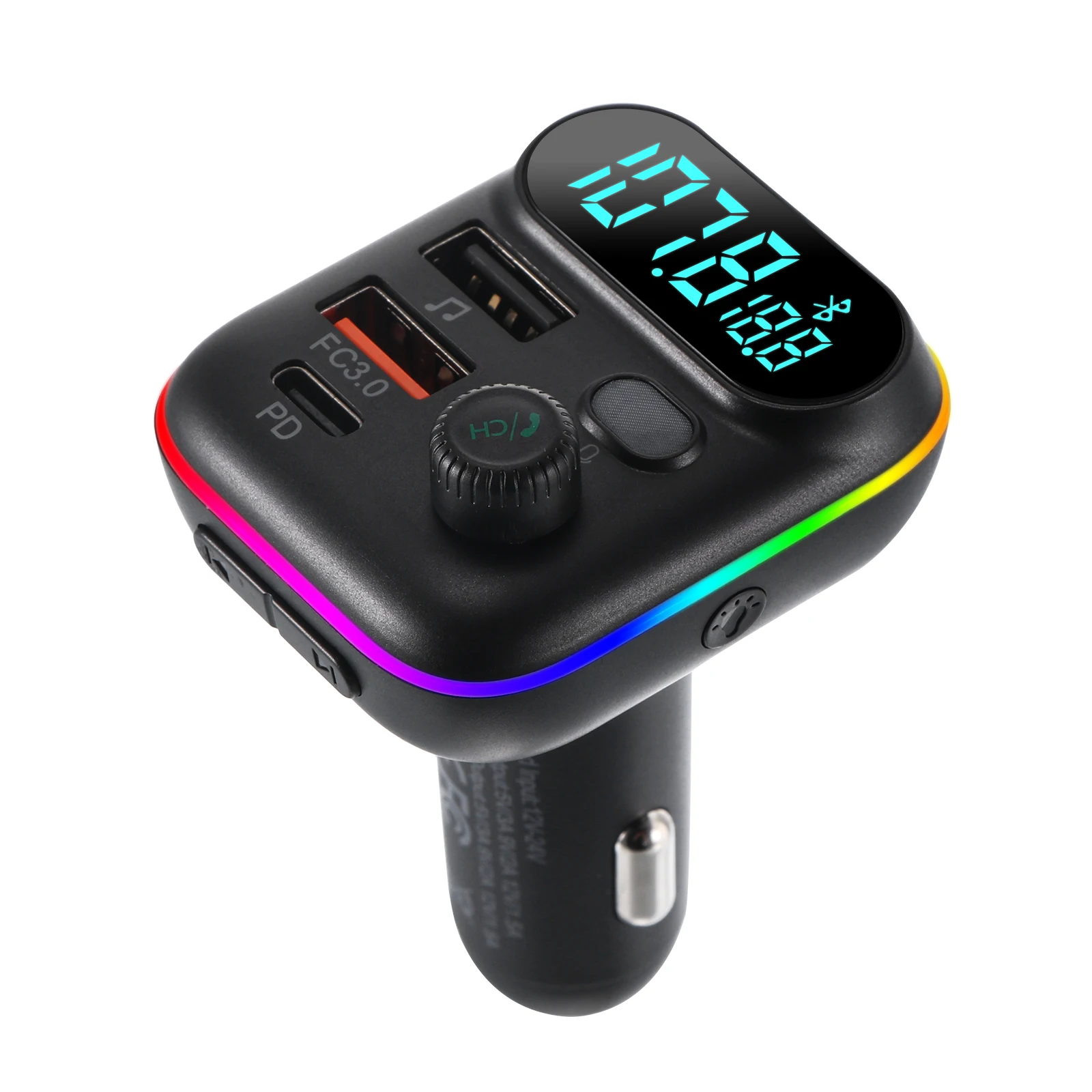 

FM-трансмиттер автомобильный с поддержкой Bluetooth и mp3-плеером, 18 Вт