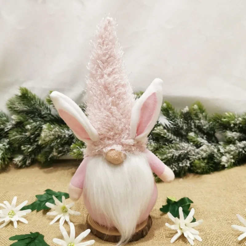 

Handmade Rabbit Elf Plush Toys Doll Figurines Home Decor Easter Gifts New 2021 Easter Cute Faceless Doll Gnome Bunny Decoration