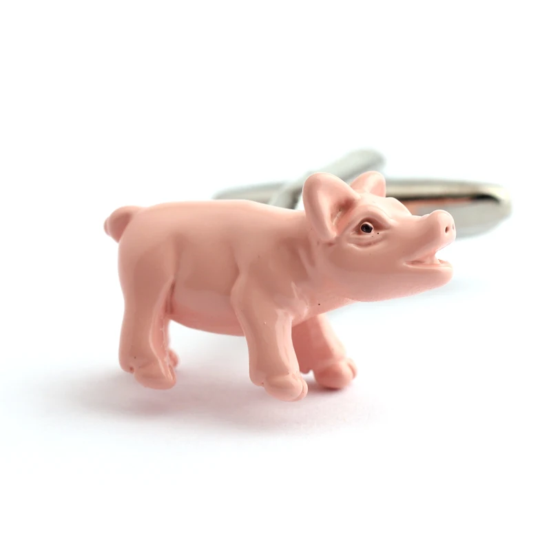 Свинья моделирование краски запонки для рубашки Прямая продажа с фабрики