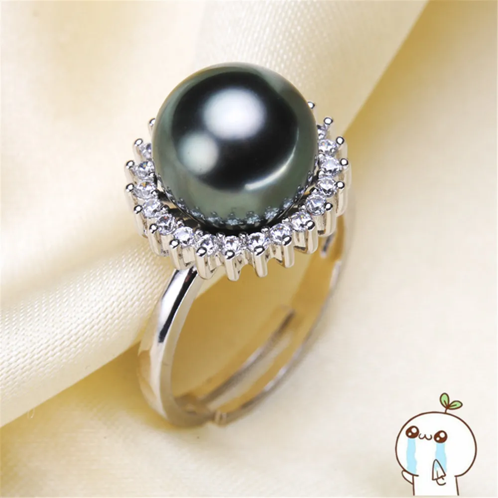 Покрытие серебро 925 полумонтажное кольцо настройки регулируемый размер основы