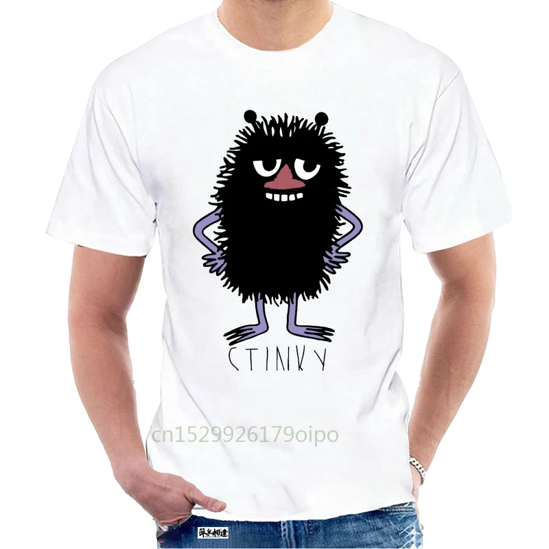 

Stinky Funny Tv Book Moomins Retro Gift Inspired T Shirt Top Tee Cotton Humor Men Crewneck Tee Shirts Loose Trend 013347 @082721