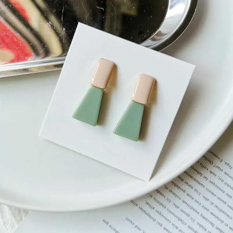 Серьги-подвески из искусственной смолы женские новые длинные большие серьги в