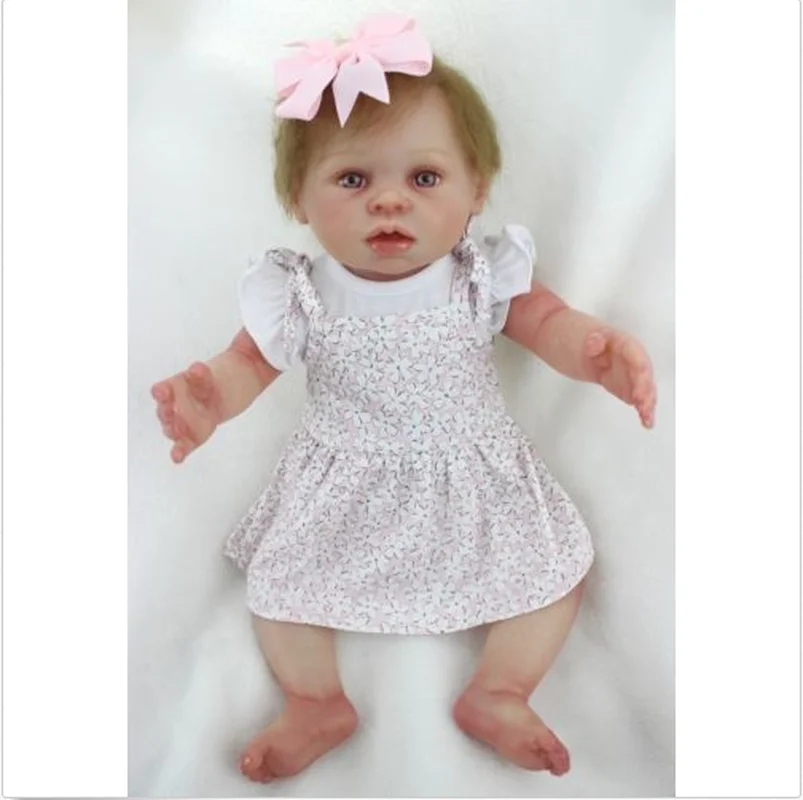 20 Inch Newborn Full Body Vinyl Rebirth Baby Girl Doll Part Removable Interactive Sit Contains Clothes | Игрушки и хобби