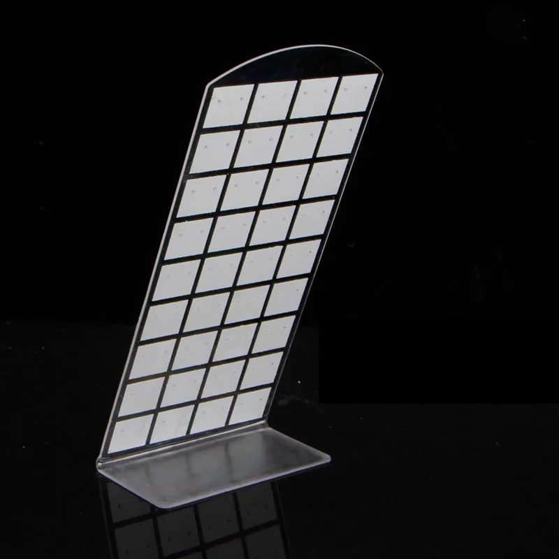 

72 Holes Jewelry Earring Show Case Plastic Display Rack Stand Organizer Holder