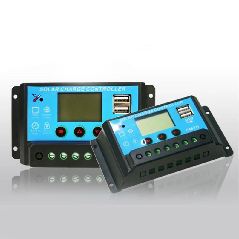 Pwm солнечная панель контроллер заряда 2X Usb авто Батарея регулятор зарядное