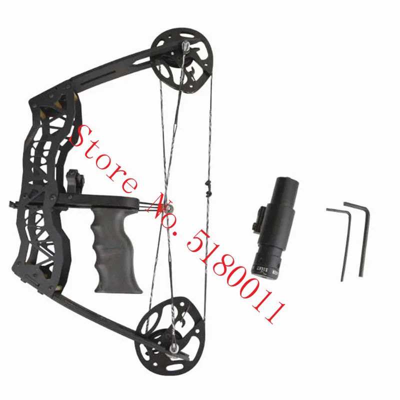 

Лук для стрельбы из лука, для левой/правой руки, 40-футовый блочный лук с лазерным прицелом, лук для охоты и стрельбы из рыбы