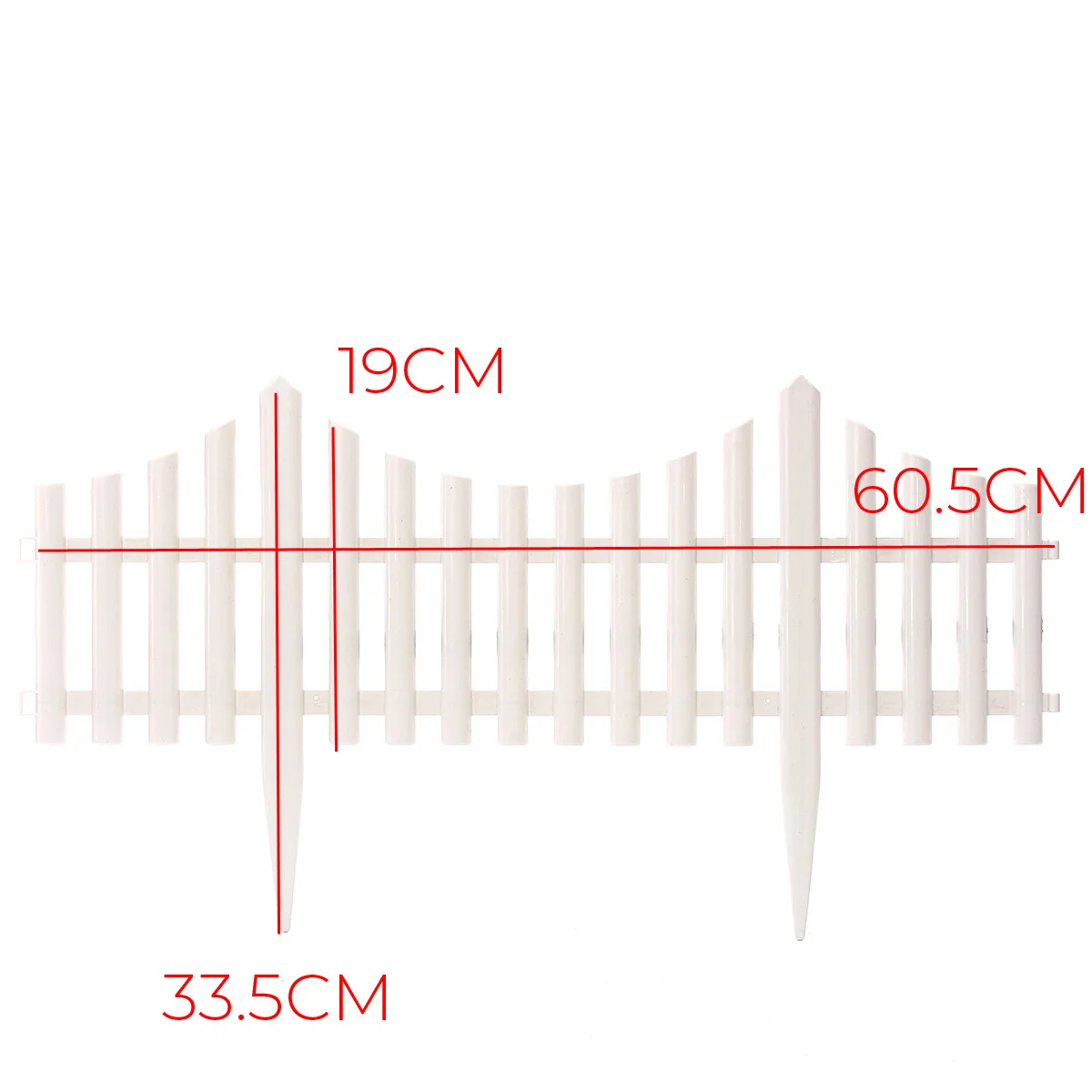 

24Pcs Garden Fence Border Decor Panels Fencing Landscape Picket Edging Lawn Fencing Path Dollhouse Gates