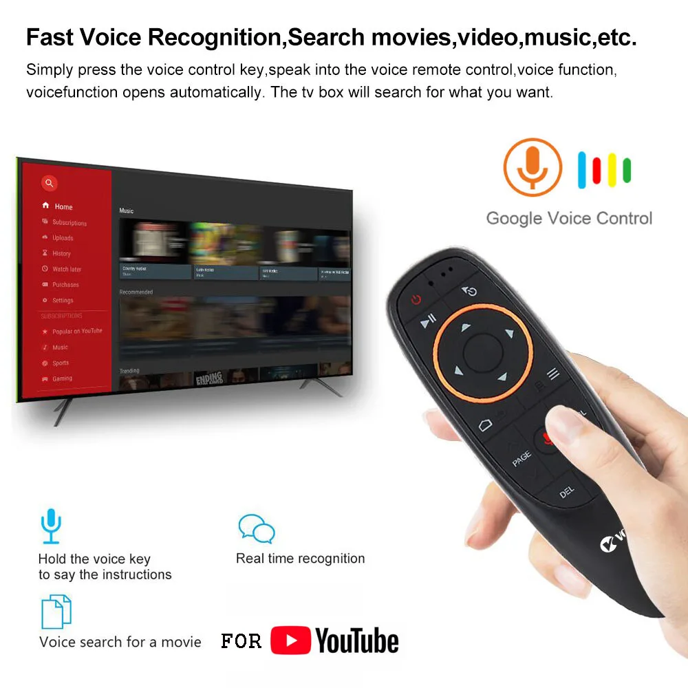 lism g10 g10s pro voice remote control 2 4g wireless air mouse gyroscope ir learning for android tv box hk1 h96 max x96 mini free global shipping