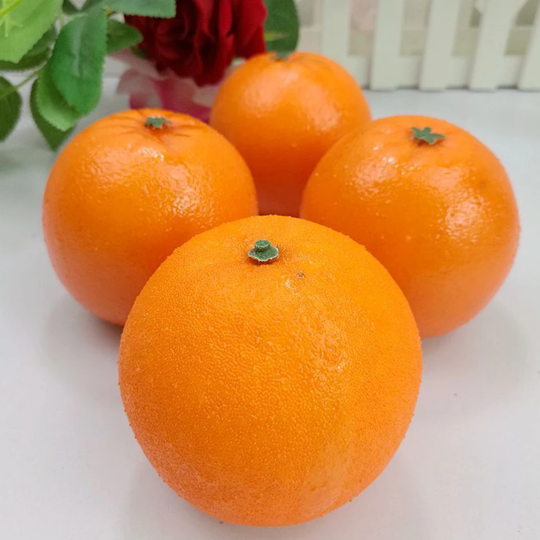 

10pcs Simulation Orange Artificial Decorative Table display Kitchen Party Decor