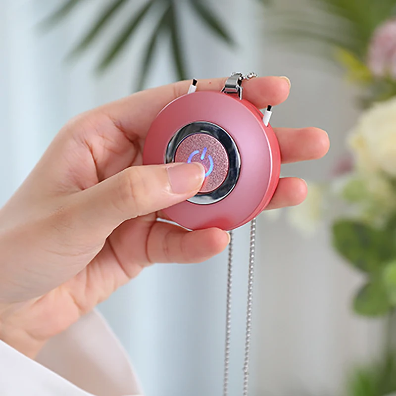 

2 Pcs Hanging Neck Air Purifier, Stylish Personal Wearable Mini Portable USB Rechargeable Negative Ion Air Purifier
