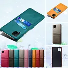 Кошелек для карт, задняя крышка телефона для Huawei P40 Lite Y6P 2020 Y5P 2020 P40 Pro, ретро тонкий чехол из искусственной кожи, деловой Карманный чехол