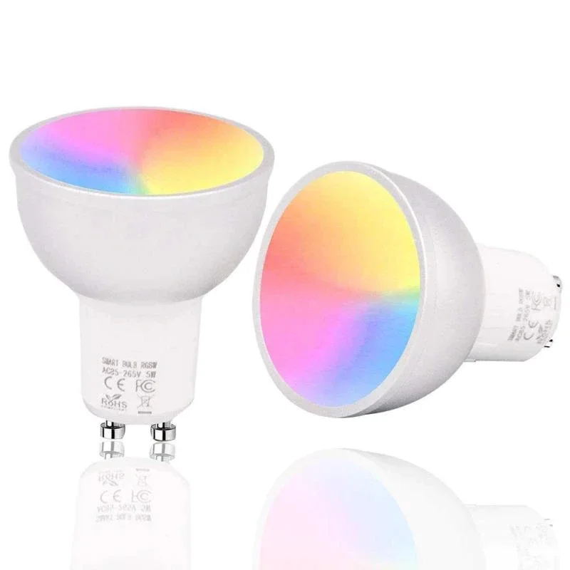 

Tuya WiFi Smart Bulb RGB LED Bulb 5W GU10 Dimmable Light Phone APP Remote Control For Alexa Google Home Tmall Elf Voice Control