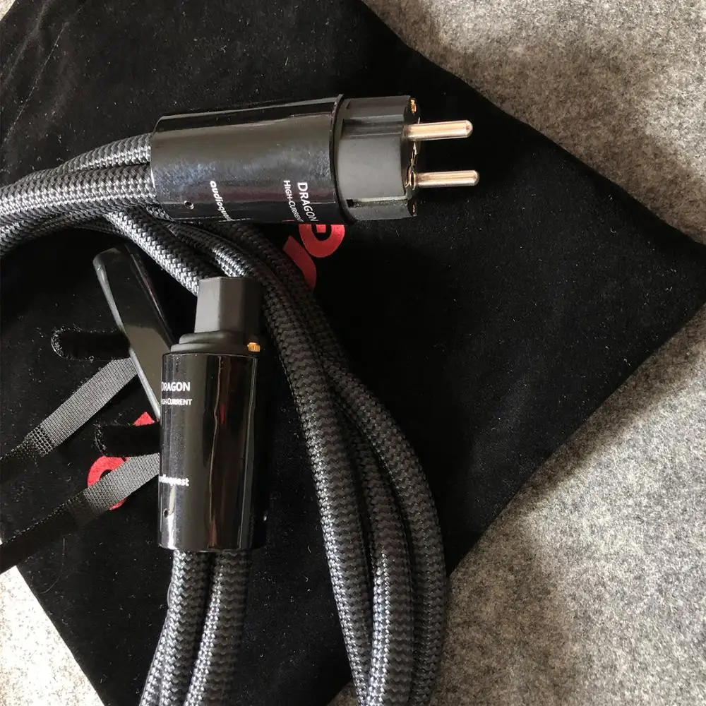 3 полюсный кабель питания переменного тока Dragon с высоким током низким