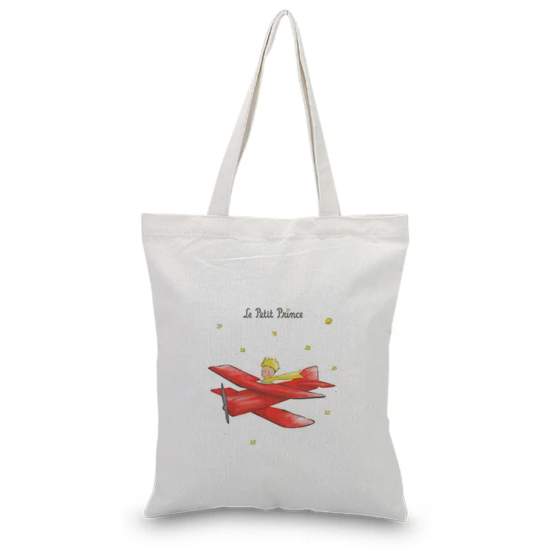 Холщовая Сумка тоут Маленький принц серийный принт логотипа на заказ текст для