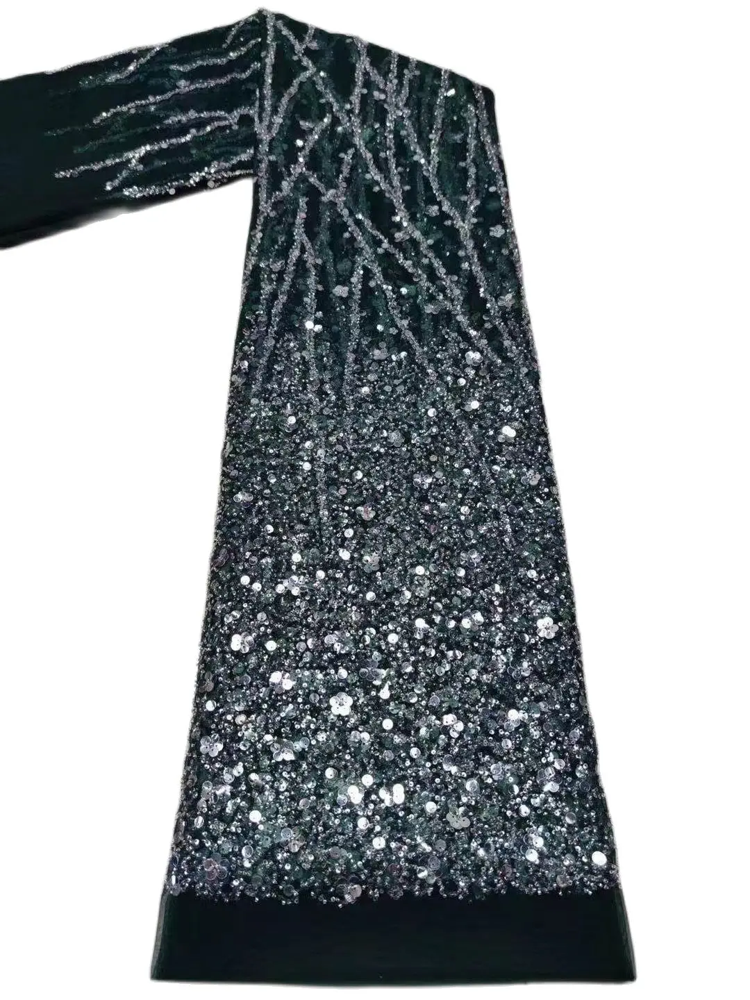 

Высококачественная вышитая французская фототкань, новинка 2022, африканские блестки, рукоделие, ткань для свадебного платья