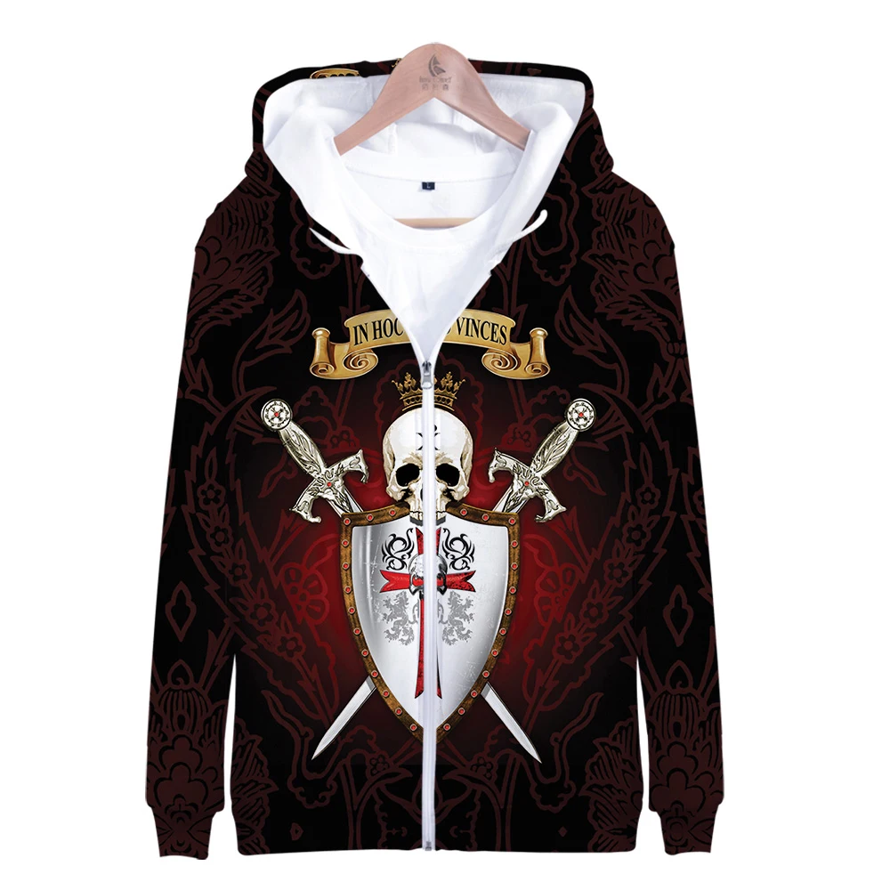 

Funny Merk Designer Tempeliers Hoodies Hip Hop Mannen Hoodies Rits Jas Sweatshirts Herfst Winter Hoodie Jongen Truie Digital