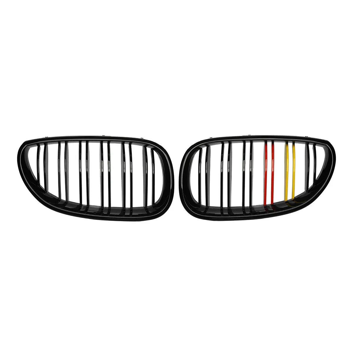 Новые 1 пара глянцевые матовые черные M Цветные двойные планки линии передней