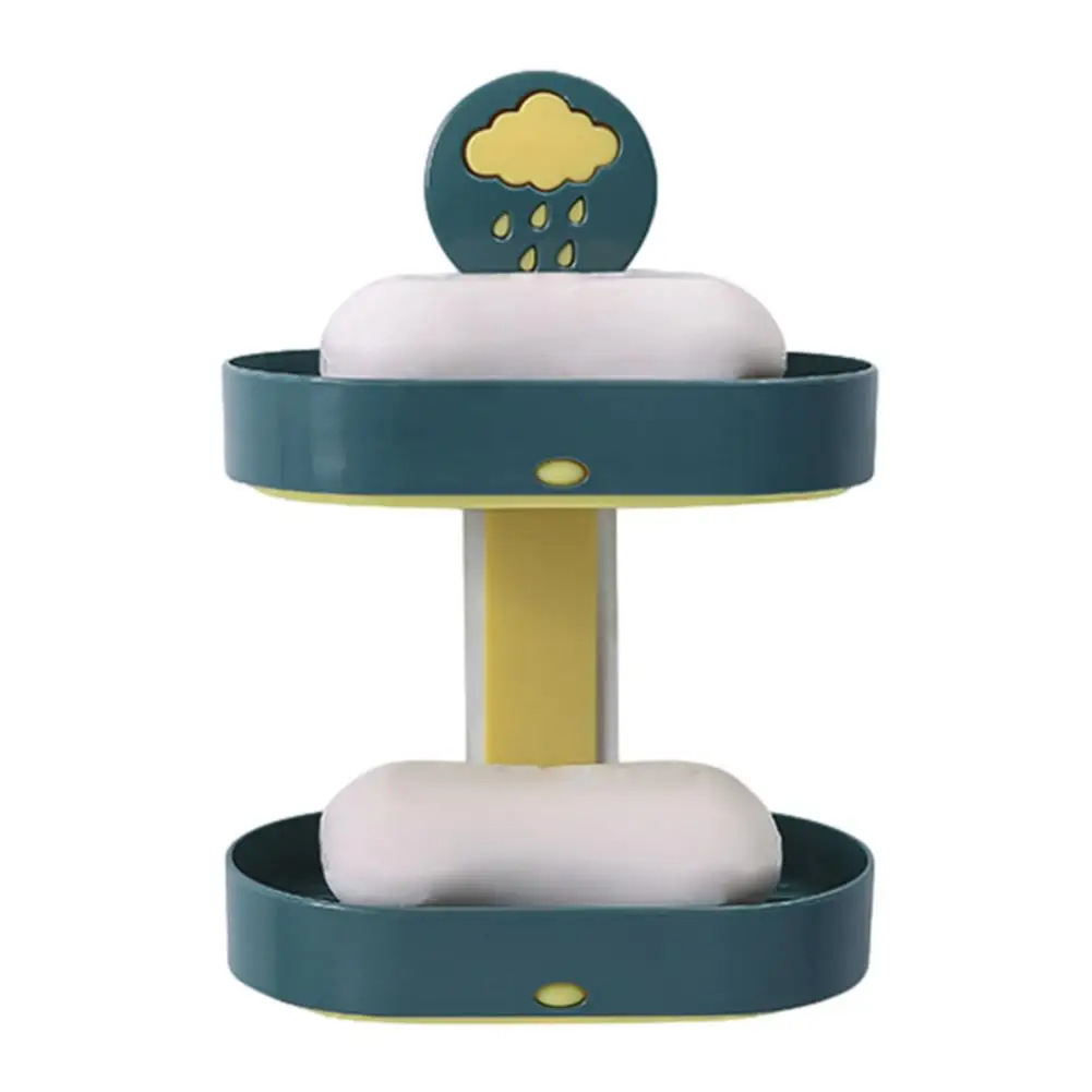 

Soap Holder For Shower Double Layer Adhesive Soap Dish Holder With Drain Tray Wall Hang Space Saving Strong Soap Holder For Bath