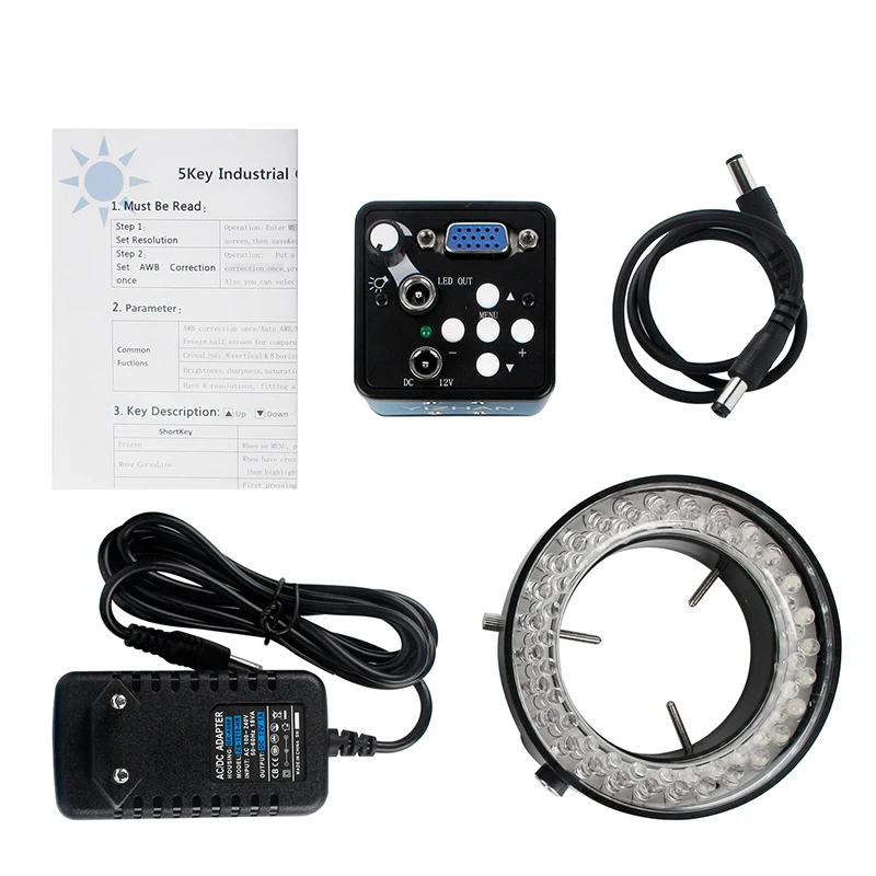 Монокулярный микроскоп VGA комплект цифровой камеры 13 МП с регулируемым