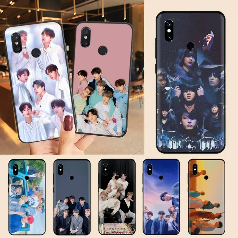 

EXO boys group kpop Phone Case For Xiaomi Redmi note 7 8 9 t max3 s 10 pro lite Luxury brand shell funda coque