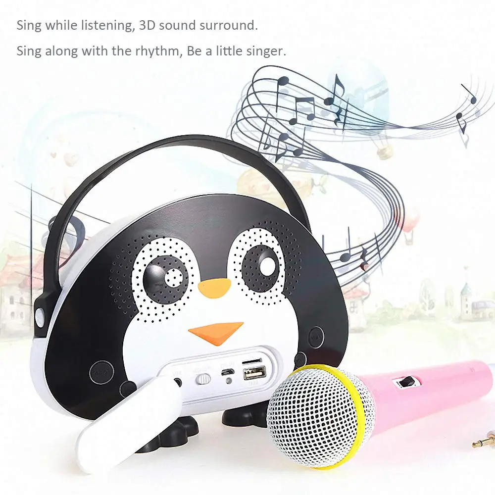 Портативная Bluetooth колонка Детская караоке машина для девочек игрушки