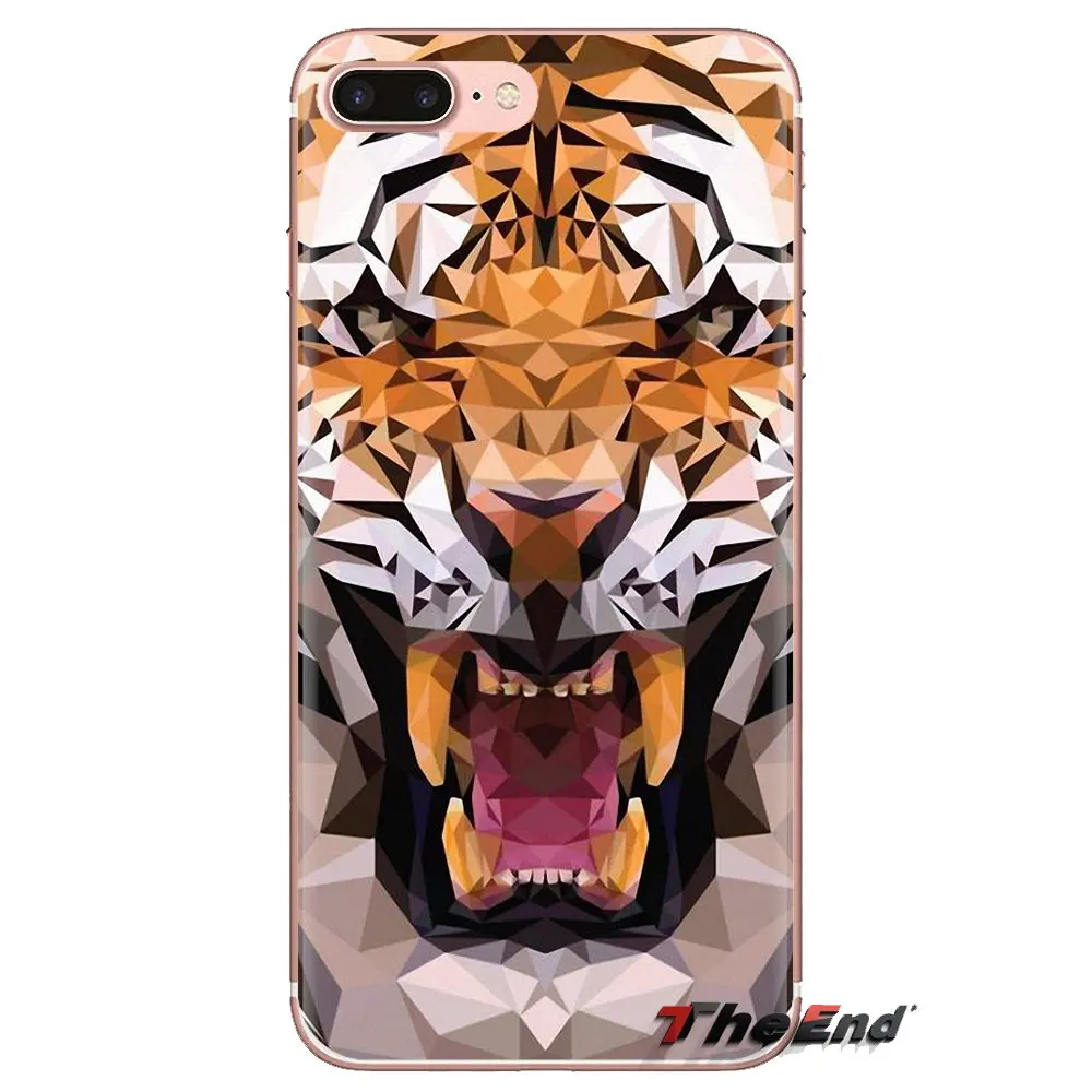 Artist Geometric Tiger Color TPU Skin Case For iPhone XS Max XR X 4 4S 5 5S 5C SE 6 6S 7 8 Plus Samsung Galaxy J1 J3 J5 J7 A3 A5 |