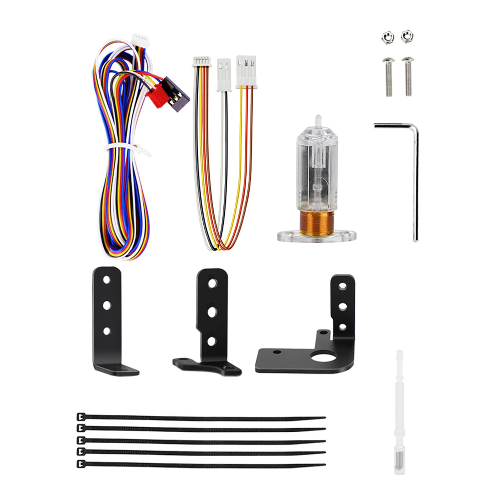 

Creality датчик для автоматического выравнивания кровати Kit зонд кабельная стяжка T/L-образный кронштейн для 32-битной материнской платы 3D принте...