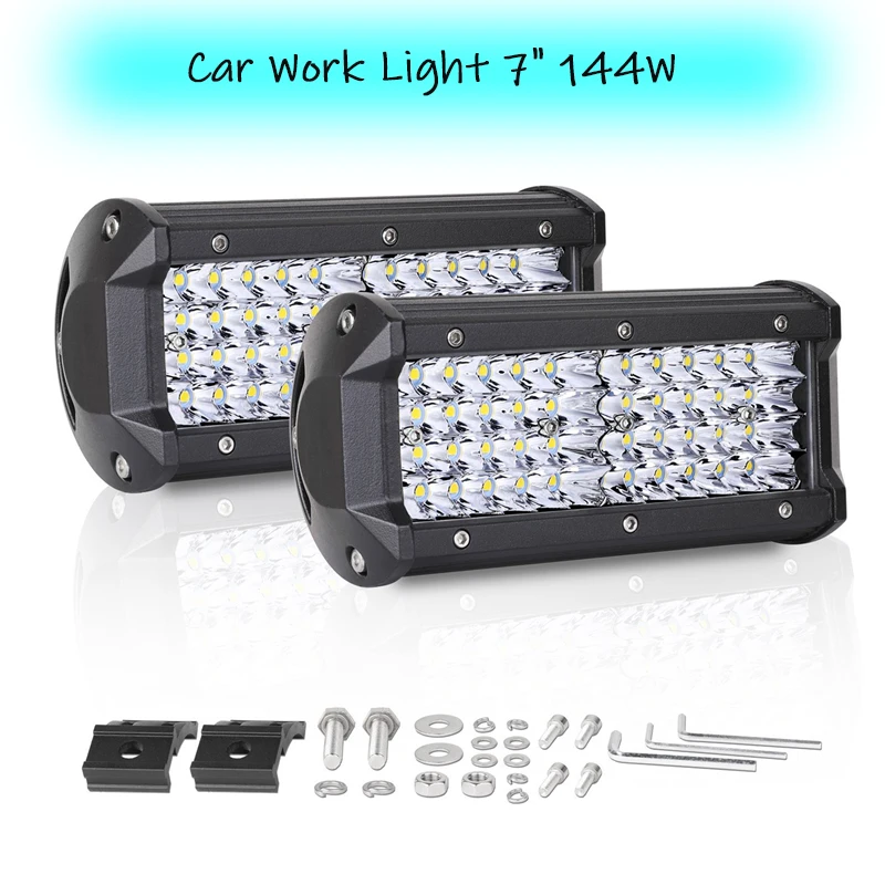 Автомобильный Рабочий фонарь водонепроницаемый светодиодный светильник длиной