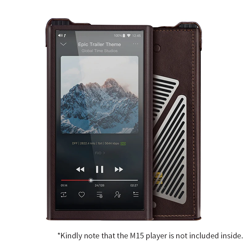 Кожаный чехол Fiio для музыкального плеера M15 C из кожи с рисунком в стиле