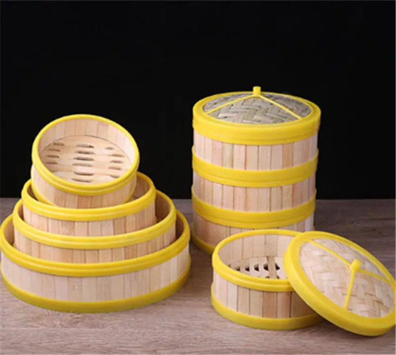 Бамбуковый деревянный отпариватель кухонная утварь рисовая корзина с тусклой