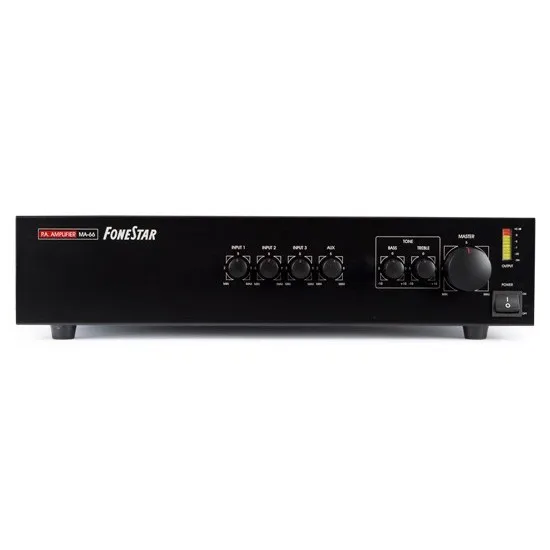 Amplificador PA Fonestar power 60 Вт RMS сопротивление 4 Ом и линии 100 70 25 в | Электроника