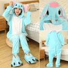 Комбинезон детский фланелевый с капюшоном и длинным рукавом, для мальчиков и девочек