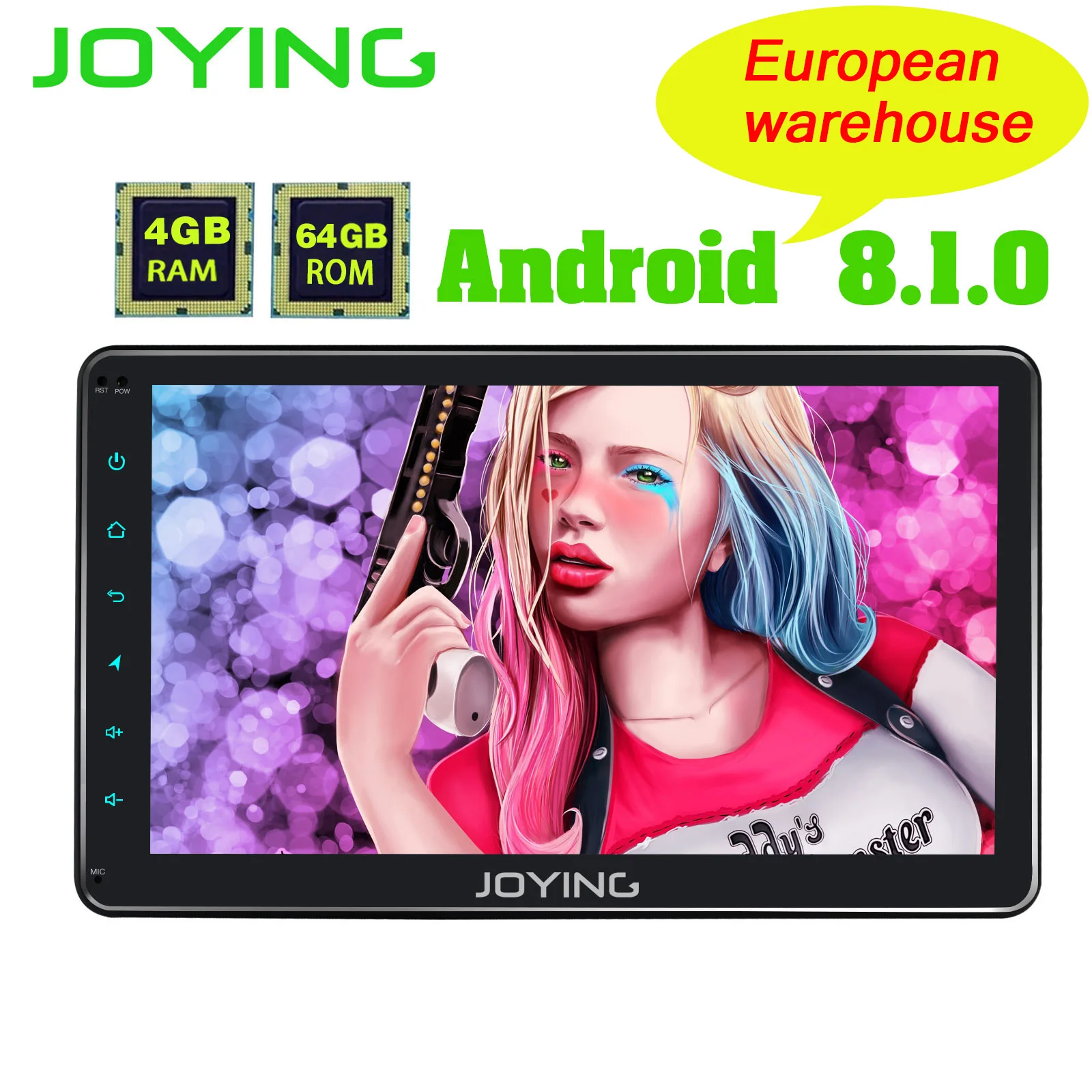 ЕС склад 1DIN Android Авторадио 10," ips экран 4 Гб ОЗУ 8 ядерный стерео 1024*600 gps радио со встроенным DSP/Carplay ZLINK