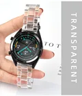 Ремешок для часов, прозрачный для Samsung Galaxy Watch 42 мм 46 мм Amazfit Pace Huawei Watch 2 Samsung Gear S2, 20 мм 22 мм