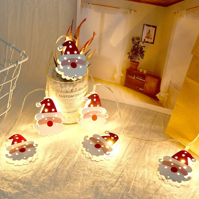 

1.15M Hanging String Lights 10 LED Bulb Santa Claus Holiday Xmas Party Decor