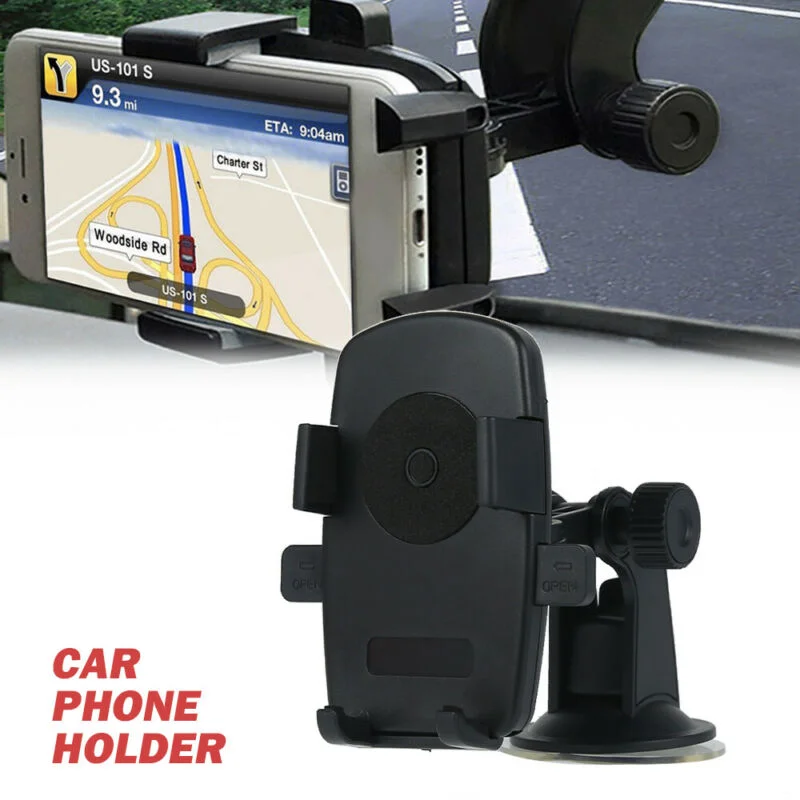 

360° Rotate Sucker Car Phone Holder Universal Windscreen Suction Mount Support GPS Stand Cradle For For Mobile Phone