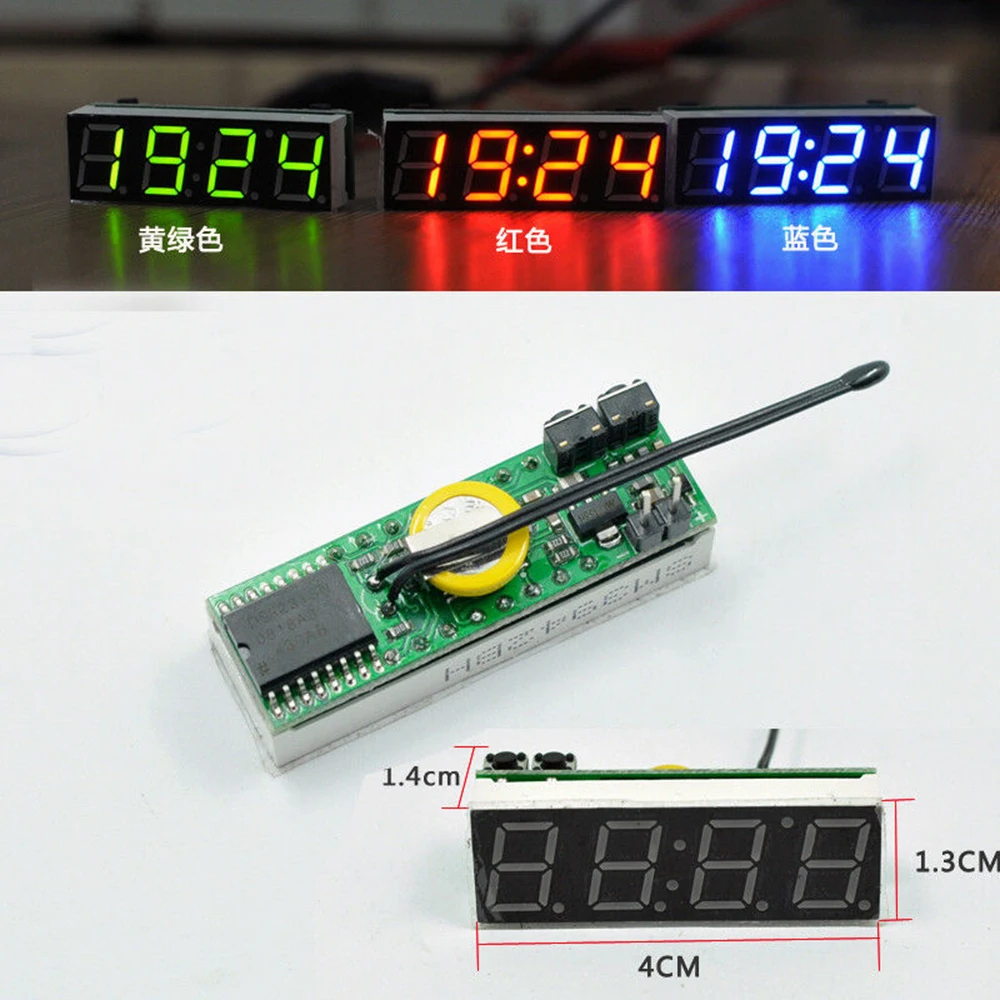 3 в 1 автомобильные электронные часы с вольтметром и термометром 5 0 30 в|Часы| |