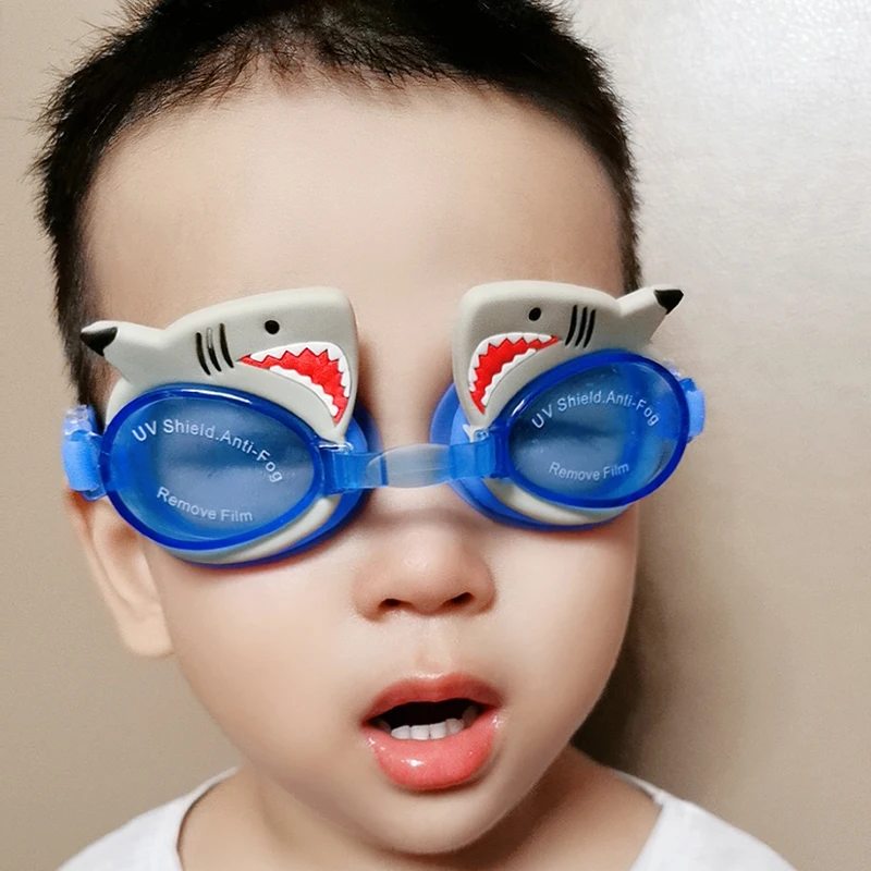 1 шт. силиконовые Милые Мультяшные очки для плавания sainв противотуманные