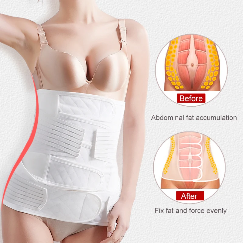 

Cotton Postpartum Belly Belt Breathable Gauze Corset Belt Body Recovery Belly Slim After Waist Trainer Corset Body Shaper