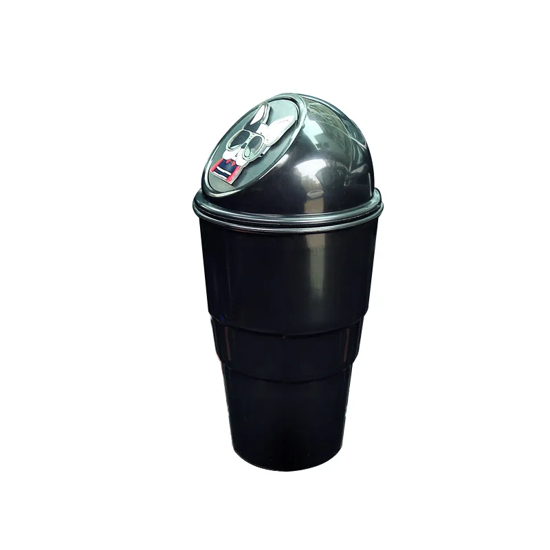 

Creative car with small garbage can love multi-functional storage bin car door slot water cup rack garbage storage