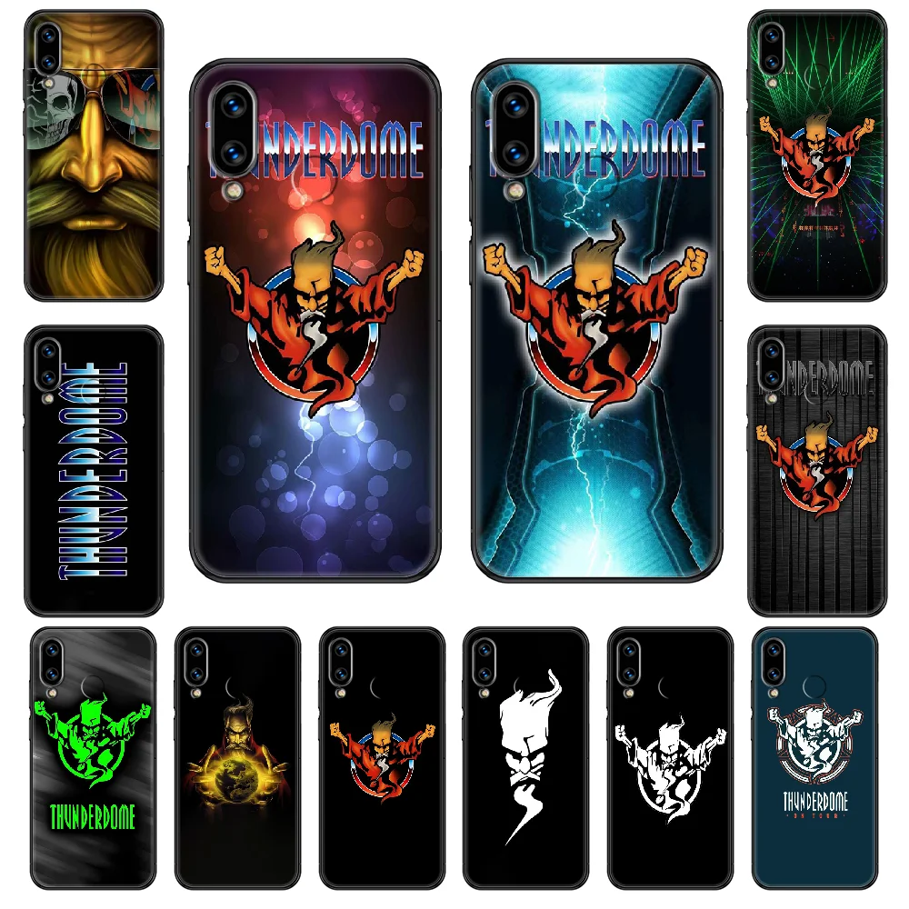 

thunderdome Phone case For Huawei Honor Mate 5 7 8 9 10 20 i A X Lite Pro black trend coque luxury funda tpu cover pretty Etui